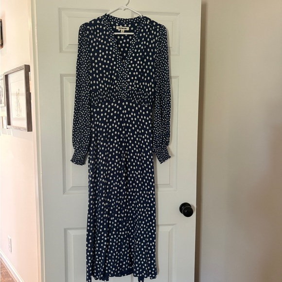 Boden Dresses & Skirts - Boden Navy and White Polka Dot Maxi Dress